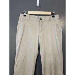 Old Navy Pants Womens 8 Regular Khaki Flirt Chino Stretch Casual Beige Twill